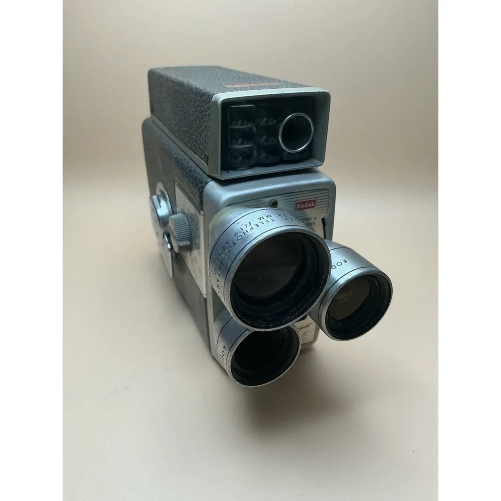 Vintage Kodak Brownie Turret Movie Camera f/1.9 Scopesight Exposure Meter Model